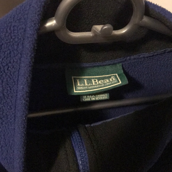 L.L bean blue quarter zip L - Picture 2 of 3